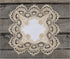 Gold European Lace and Antique Jacquard Fabric Doily, Placemat (14 Inch Square)...