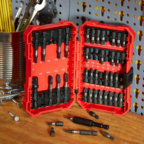 Amazon Basics 42-Piece Impact Screwdriver Bit Set Phillips, Slotted and Torx, One Size...