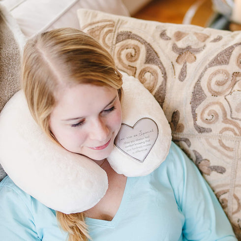 Pavilion Gift Company Special-12 Royal Plush Neck Pillow, 12", Cream...