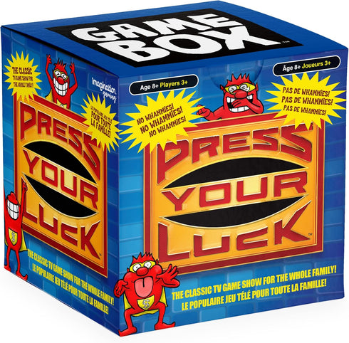 PRESS YOUR LUCK Game Box, Full of Trivia, Tactics, Choices, & Chances, Play with Family & Friends, Classic TV Game Show Travel-Friendly Entertainm...