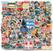 Pack 50 PCS Ping Pong Table Tennis Sticker Outdoors Theme Waterproof Vinyl Decals Items for Teens Adults Sports Lovers Decor Water Bottles Phone C...
