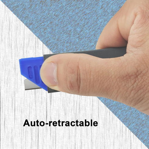 XW Handy Safety Box Cutters, Auto-retractable Razor Blade Carton Cutter for Opening Packages, 10-Pack...