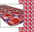 In the Breeze 8002 Plaid 30 Inch x 72 Inch Fitted Tablecloth...
