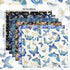6 Pcs 20'' x 16'' Japanese Fat Quarters Quilting Fabric Bundles Japanese Printed Furoshiki Wrapping Cloth Squares Quilting Patchwork Fabric Colore...