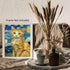 Posterizer 1 pcs- cute orange cat with starry night inspired background-Art for Animal Lovers-Gift for Art Lovers-Living Room Bedroom Decor- unfra...
