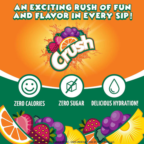 Crush, Pineapple, Liquid Water Enhancer – New, Better Taste! (4 Bottles, Makes 96 Flavored Water Drinks) – Sugar Free, Zero Calorie...