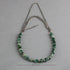 Green Stone Hip Hop Simulated Jade Choker Double Layered Bead Necklace for Men Women...