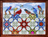 Tobin Feathered Stars, 12'' x 16' Counted Cross Stitch Kit, Red, by The Yard...