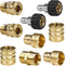 Pressure Washer Adapter Set, Quick Disconnect Kit, M22 Swivel to 3/8'' Quick Connect, 3/4" to Quick Release, M22 to M22 Convert...