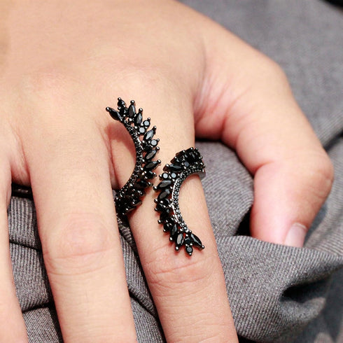 Lavencious Cocktail Fashion Ring Size Adjustable From 6-8.5 CZ Marquise Shape Jewelry for Women...