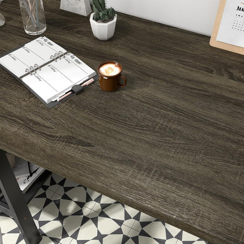 Brown Wood Grain Contact Paper for Countertops Wood Look Peel and Stick Wallpaper Self Adhesive Removable Wall Paper for Cabinets Peel and Stick C...