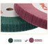 uxcell 200mm x 25mm 320 Grit Non-Woven Polishing Burnishing Wheel Nylon Wire Drawing Abrasive Flap Wheel for Stainless Steel Copper Red...