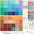 6600pcs+ Clay Bead for Bracelet Making Kit, 48 Colors Spacer Heishi Beads Flat Round Polymer Clay Beads Friendship Bracelet DIY Jewelry Making for...