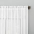 Clean Window Color Block Accent Anti-Dust Allergy/Pet Friendly Anti-Dust Sheer Curtain Panel, 50" x 84", Linen...