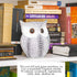 Ornativity White Owl Statue Figurine - Animal Sculpture Home Decoration Figure for Bedroom Living Room Kitchen Office Bathroom House Decor Figurin...