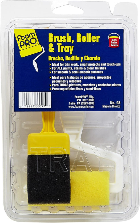 Foampro 93 Roller & Paint Brush, 3"...