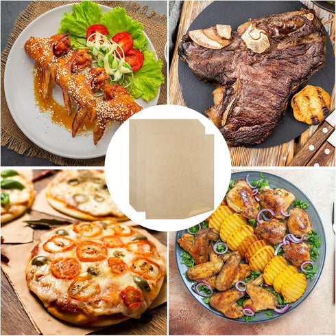 9 x11 inch Air Fryer Parchment Paper Squares, 100 Sheets Unbleached Pre-Cut Baking Disposable Paper Liner for Cuisinart Non-Stick Air Fryer Toaste...