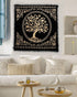 Indian Consigners Altar Cloth Alter Tarot Witchery Square 18" Celtic Tree of Life Wica Spread Decor...