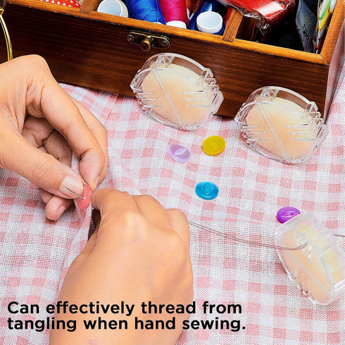 4 Pieces Thread Wax Thread Conditioner Beeswax for Sewing Thread Beeswax Thread Conditioner for Quilting Sewing Strengthening Line Embroidery Wax ...