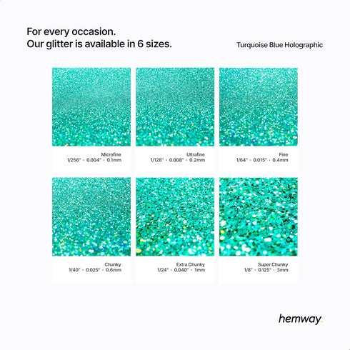 Hemway Polyurethane & Epoxy Resin Glitter 100g / 3.5oz Metallic Crystal Flake Additive for Flooring Jewelry Tumblers Glass Pigment - Extra Chunky ...
