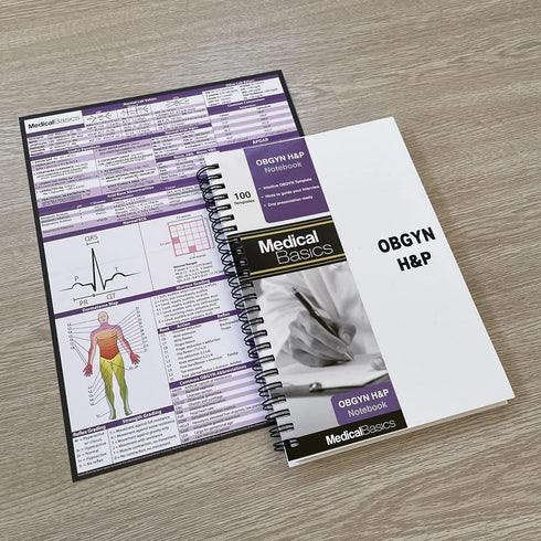 OBGYN H&P Notebook Medical History and Physical Notebook, 100 Medical templates with Perforations...