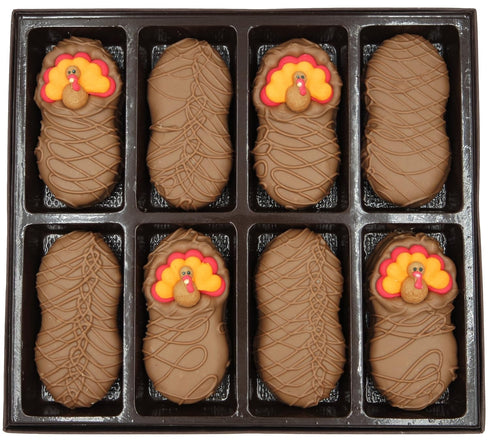Philadelphia Candies Milk Chocolate Covered Nutter Butter Cookies, Thanksgiving Tom Turkey Net Wt 8 oz...