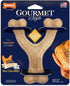 Nylabone Gourmet Style Strong Chew Wishbone Dog Chew Toy, Chicken Flavor, Small/Regular (1 Count)...