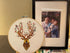 Yutaohui Deer Embroidery kit with Bird,Funny Handmade Gift Embroidery Kit for Adults Beginner,Stamped Cross Stitch Kit for Crafts Starters with 1 ...