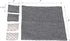Dollhouse Bedding, 5 Piece Set with Comforter & Pillows, Blanket, Realistic Bedroom Accessories for 6 inch Dolls, 1/12 Scale, Gray and White Linen...