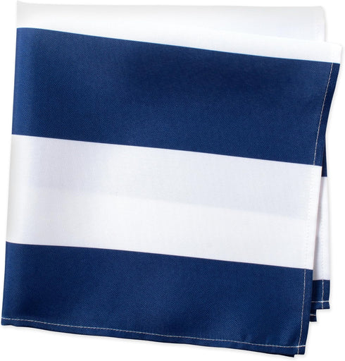 DII Cabana Stripe Outdoor Tabletop Collection, Water Resistant, Napkin (Set of 6), Nautical Blue...