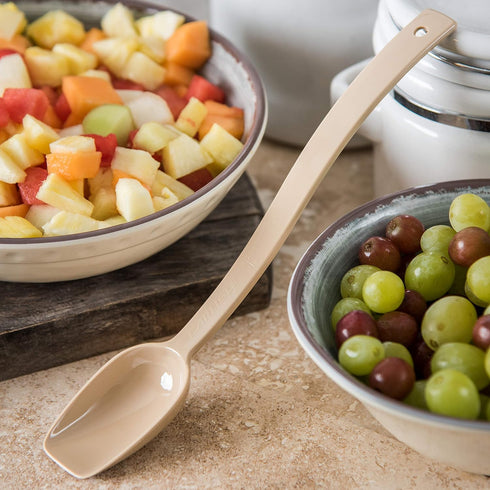 CFS 447106 Perforated Buffet / Salad Serving Spoon, 0.8 oz, Beige...