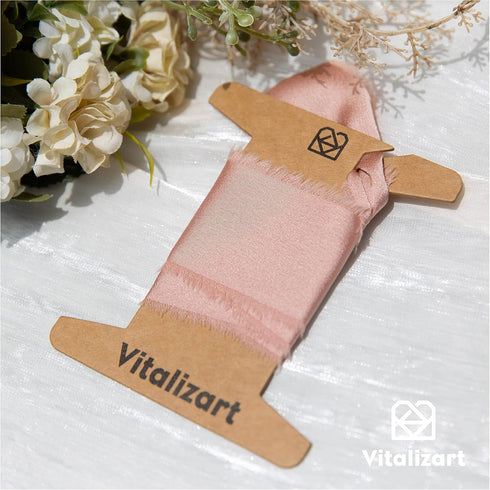 Vitalizart Ribbon Storage Organizer 50 Pcs Ribbon Spools Empty Cardboard Yarn Bobbins Holder for Gift Wrap Storage Craft Embroidery Crochet Cross ...