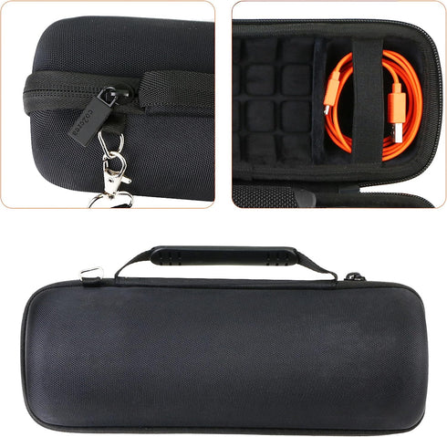 co2CREA Hard Travel Case Replacement for JBL Flip 6 FLIP 5 Waterproof Portable Bluetooth Speaker (Black Case + Inside Black)...