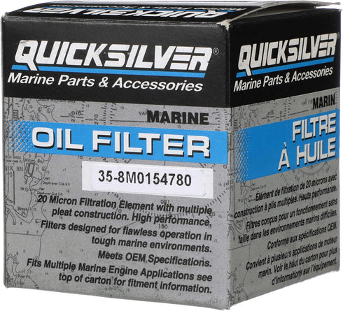Quicksilver 8M0154780 Oil Filter for Various Marine Engines...