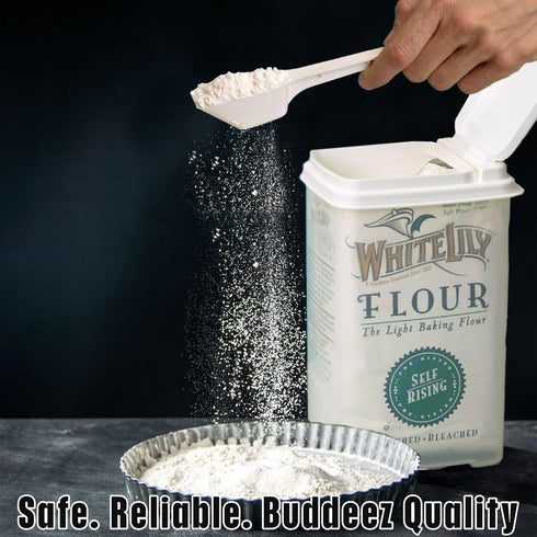 Buddeez Flour and Sugar Container - 3.75 Quart All Purpose Kitchen Organization and Storage Unit, Large Food Storage Container For Kitchen and Org...