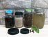 Black Rust Proof and Air Tight Aluminum One Piece Storage Lid with Silicone Sealing Linear Plastisol for Regular Mouth Transform Mason Ball Cannin...