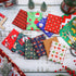 60 Pieces Christmas 10 x 10 Inch Fabric Bundles Sewing Quilting Fabric Happy Christmas Santa Claus Elk Snowflake Christmas Tree Printing Fabric Sq...