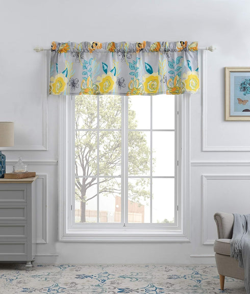 Greenland Home Watercolor Dream Window Treatment, 84x19 inches, Gray...