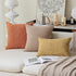 Kevin Textile Fall Pillow Cover Decor Lined Linen Throw Pillow Cases Cushion Cover Seasonal Autumn Pillow Covers for Chair, 18"x18"(2 Pack, Orange...