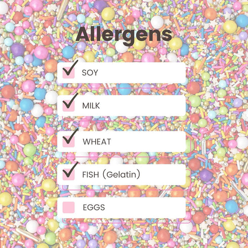 Sprinkle Pop Rainbow Road Sprinkle Mix| Blend of White Red Orange Yellow Green Blue Pink Purple Rainbow Sprinkles Made in USA for Decorating Birth...
