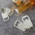 Stainless Steel Flat Beer Bottle Opener Keychain, Sturdy and Durable 2 Pcs to Send to Friends, Light and Easy to Carry, Suitable for All Beer Bott...