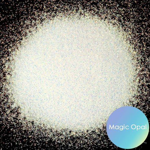 Ceya Ultra Fine White Glitter Powder 3.5oz/ 100g Magic Opal Iridescent Crafts Glitter 1/128” 0.008” 0.2mm for Slime Epoxy Resin Tumbler Jewelry Na...