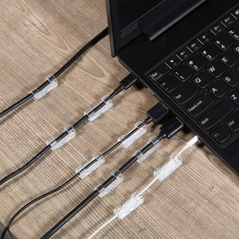 100 Pieces Mini Cable Clips, Christmas Outdoor Light Clips, Christmas Light Hooks, Decoration Adhesive Patio Light Clips Self Adhesive Hooks for C...