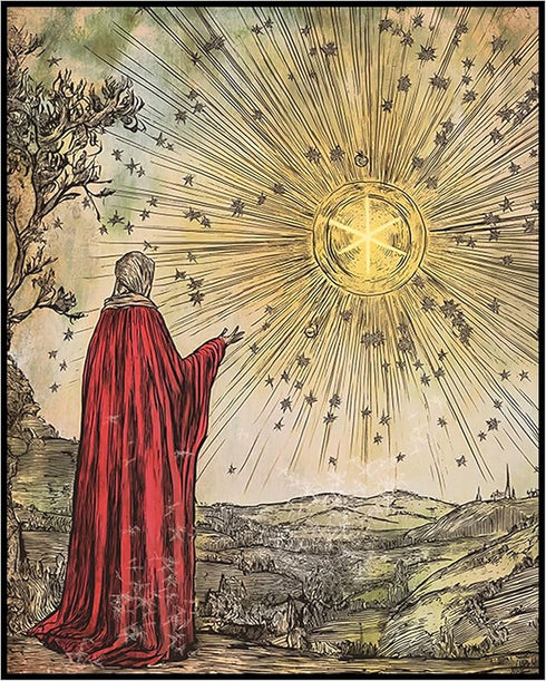 Posterizer 1 pcs-concept of a cosmological boundary inspired by medieval and alchemical art 4-Collectibles & Fine Art-Fantasy & Fiction Art-Living...