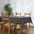 Aquazolax Weights Boho Tableclothes Buffalo Checkered Cloth Tablecloth for Rectangle Tables 6ft Long Black and White Table Cover, 54" x 72", Black...