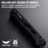 FLISSA Folding Pocket Knife, 4-inch EDC Knife with G10 Handle, D2 Steel Blade, Belt Clip, Thumb Stud and Axis Lock, Tactical Knives for Men Women,...