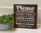HOUVSSEN Wood Sign Art Decor Please Do not Flush Paper Towel Kittens Puppies Hopes & Dreams etc Bathroom Sign Septic Tank Funny Bathroom Sign Farm...