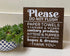 HOUVSSEN Wood Sign Art Decor Please Do not Flush Paper Towel Kittens Puppies Hopes & Dreams etc Bathroom Sign Septic Tank Funny Bathroom Sign Farm...