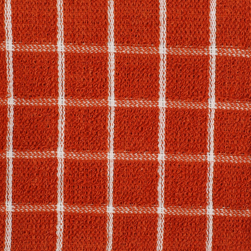 DII Basic Terry Collection Windowpane Dishcloth Set, 12x12, Spice, 6 Piece...