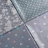 12 Pieces Quilting Fabric Grey Fat Quarters Floral Craft Fabric Bundle Patchwork Pre-Cut Sewing Square Sheets, 20 x 16 Inch/ 50 x 40 cm...